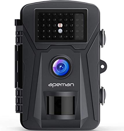 新品APEMAN トレイルカメラ 人感センサー 防犯カメラ 1200万画素防水