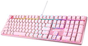 COUGAR ゲーミングキーボード VANTAR MX Pink 日本語配列 青軸 RGB